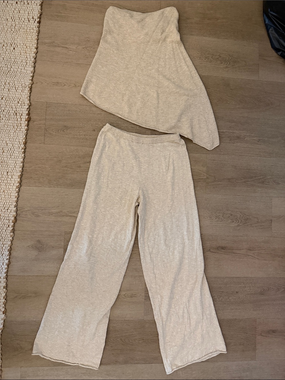 Free People Krista Cotton-Linen Sweater Set - Natural